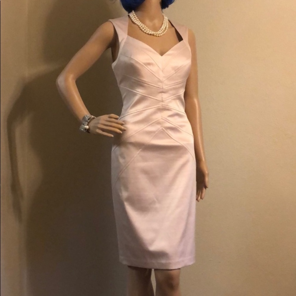 Jessica Simpson rose gold satin dress